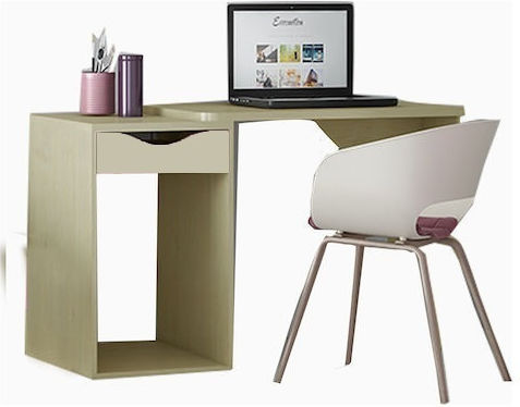 Пъзел Детско бюро от меламин Oak 130x55x80см