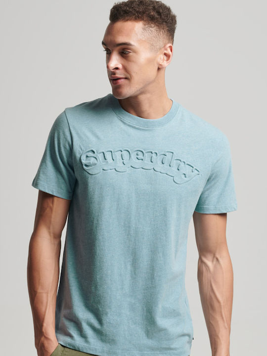 Superdry Ovin Vintage Cooper Class Herren T-Shirt Kurzarm Hellblau