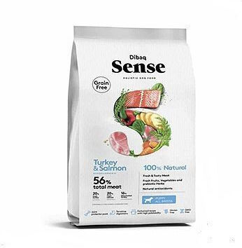 Sense Holistic Puppy 12kg Ξηρά Τροφή χωρίς Σιτηρά για Κουτάβια με Γαλοπούλα και Σολομό