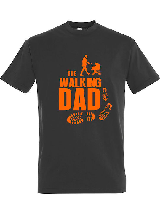 T-shirt Unisex " The Walking Dead Dad Pavements " Dark Grey