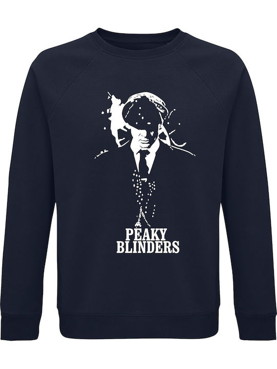 Sweatshirt Unisex Organic " Peaky Blinders I Am Tommy Shelby " French Navy