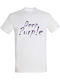 T-shirt Unisex " Deep Purple " White