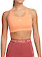 Dri-Fit Swoosh Damen Sport-BH Orange mit Futter