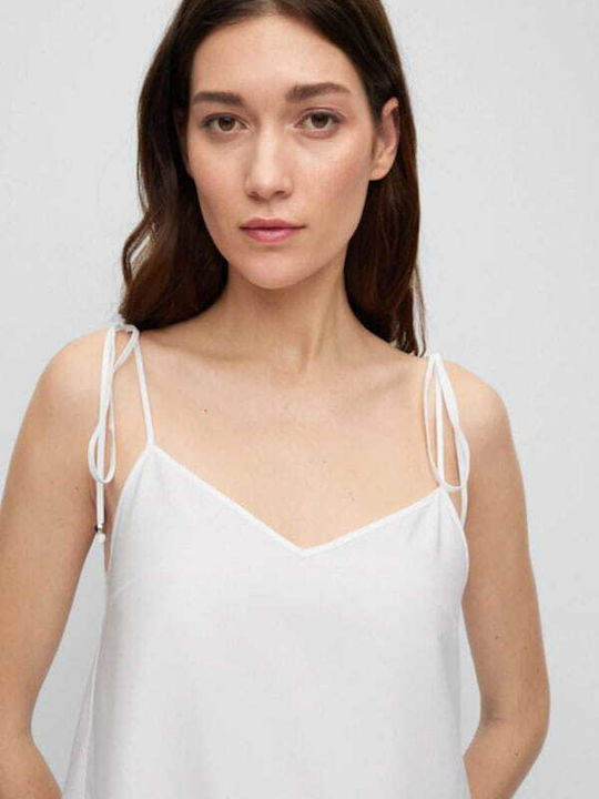 Sommer Midi Kleid Weiß