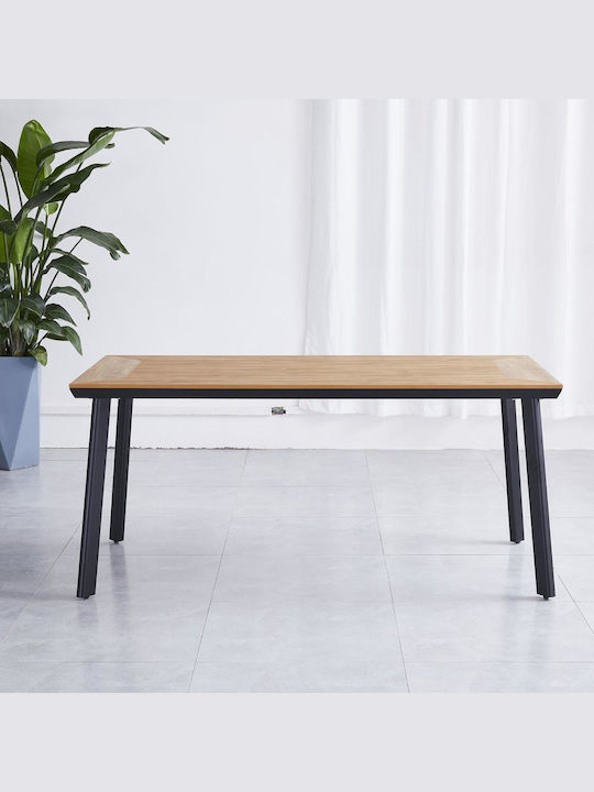 Tisch Stabil Epupa White / Walnut 160x90x73cm