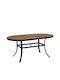 Tisch Stabil Rusumo Grey / Walnut 150x90x73cm
