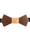 Wooden Bow Tie Mom & Dad 41011086 - Brown