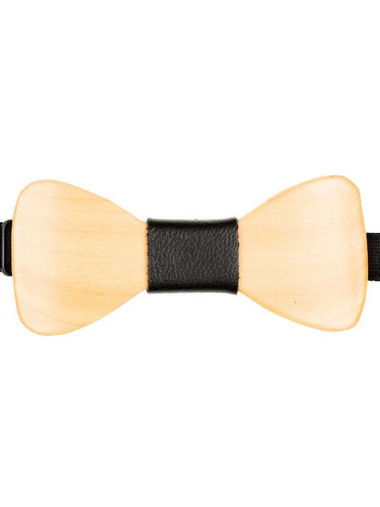 Wooden Bow Tie 41011216 - Beige