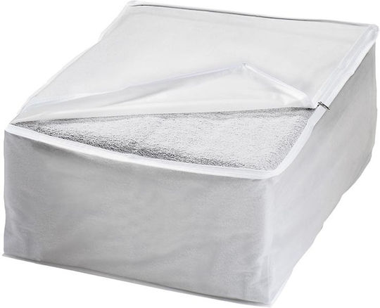 Ordinett Пластмаса Калъф за Дрехи в Бял Цвят 60x46x26см 1бр