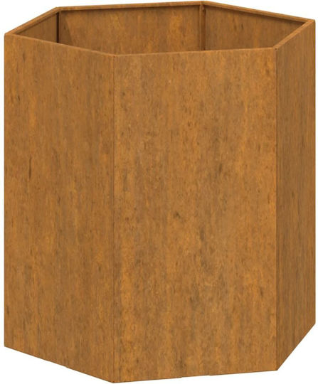 vidaXL Metallic Dark Planter Box 40x40x45cm