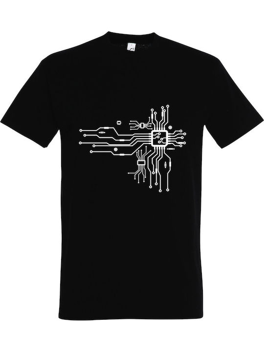 Tricou Unisex "CPU Heart" Negru