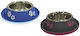 Croci Metallisch Schalen Futter & Wasser für Hund auf Basis von 800ml 25cm in Grau Farbe