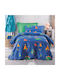 Rythmos Sheet Set Semi-double Cotton Tobias Blue 160x260cm 3pcs