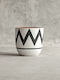 Ravenna Zinia Pot White 16x16x14cm