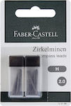 Faber-Castell 6 Mine Creion Mecanic Grosime 2mm Tipul HB