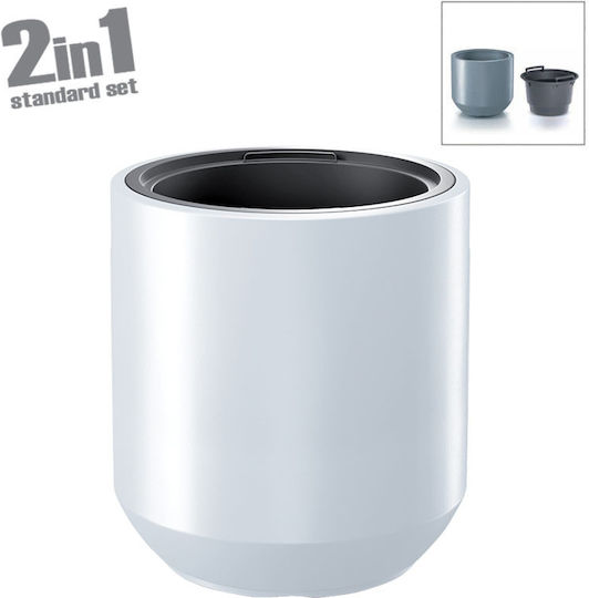Marhome Heos Ghiveci Plastic Alb 56.8x56.8x47εκ.