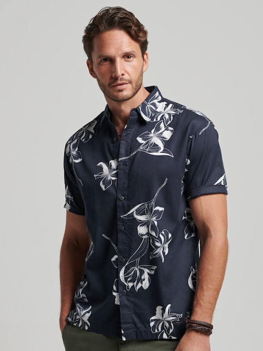 Superdry Hawaiian Hibiscus Κοντομάνικο Πουκάμισ...