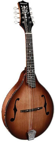 Richwood Akustisch Mandoline RMA-90-NT mit flachem Körper Walnuss getönt