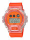 Casio G-shock Men's Watch 50mm Battery with Orange Rubber Strap