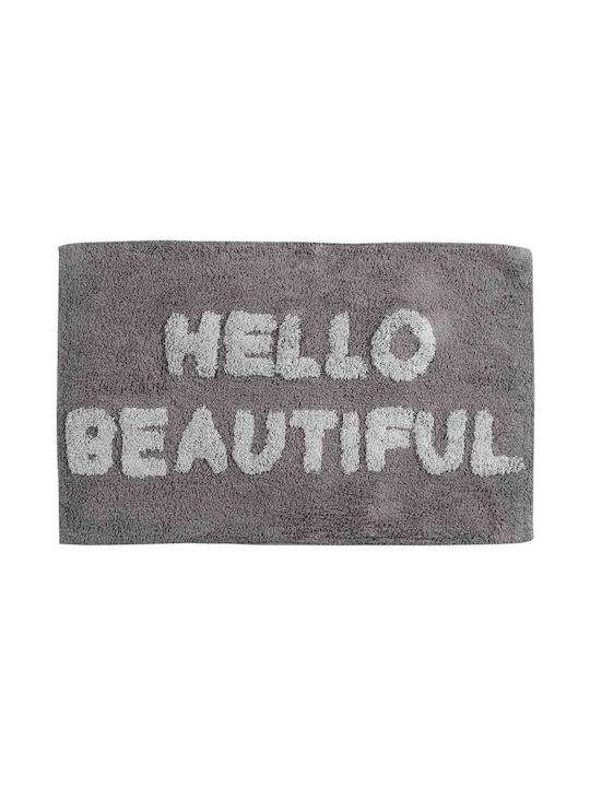 Das Home Bath Mat Cotton 0672 420750800672 Gray 50x80cm