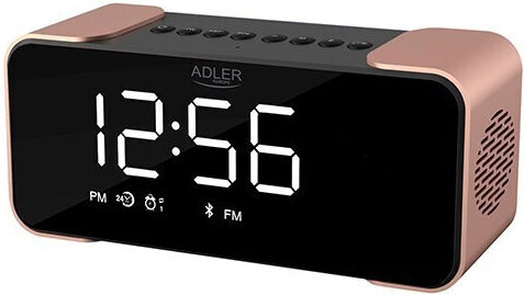 Adler Ceas De Masă Digital Led Cu Ceas Deșteptător Și Radio Negru AD 1190cr