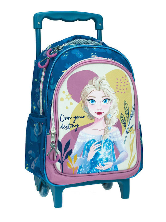 Gim Frozen Fall School Bag Trolley Kindergarten Multicolored 12lt