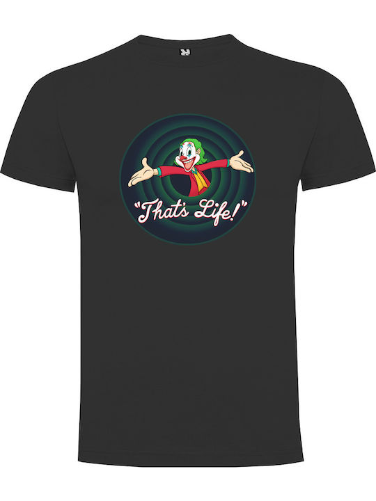 Tshirtakias Joker Life T-shirt Μαύρο