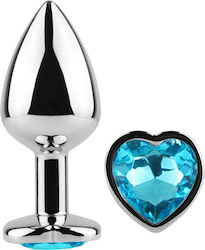 Secretplay Plug & Play Anal Plug Heart Small Blue 7cm
