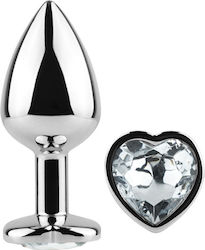 Secretplay Plug & Play Anal Plug Heart Small Clear Crystal 7cm