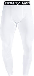 GamePatch Men's Sports Long Leggings White