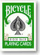 Bicycle Playing Cards Laminated for Poker Green