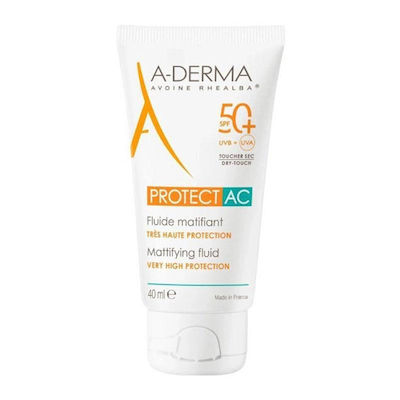 A-Derma Protect AC Слънцезащитна Крем За лице SPF50 40мл