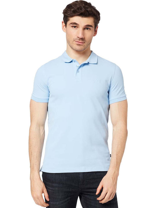 Joop! Herren Kurzarmshirt Polo Hellblau