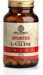 Bio Tonics Sportex L-Валин 565мг 60 Капсули
