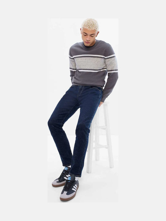 Men's Jeans Pants with Slim Tapered Fit Blue