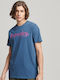 Superdry Vintage Terrain Herren Sport T-Shirt Kurzarm Blau