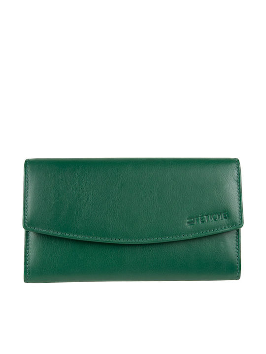 ΑΝ 1-825 Large Leather Women's Wallet Green