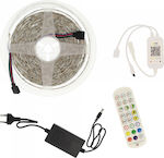 RZ-0009 Waterproof LED Strip Power Supply 12V RGB Length 5m with Remote Control SMD5050
