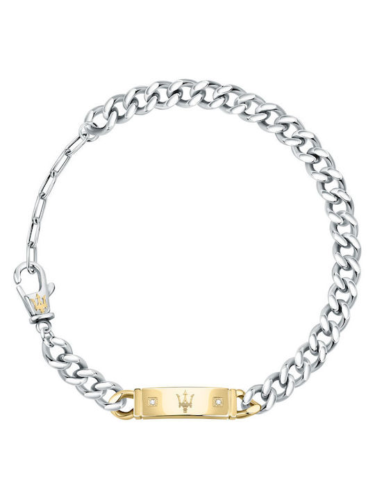 Maserati Herren Armband Identifikation Aus Stahl