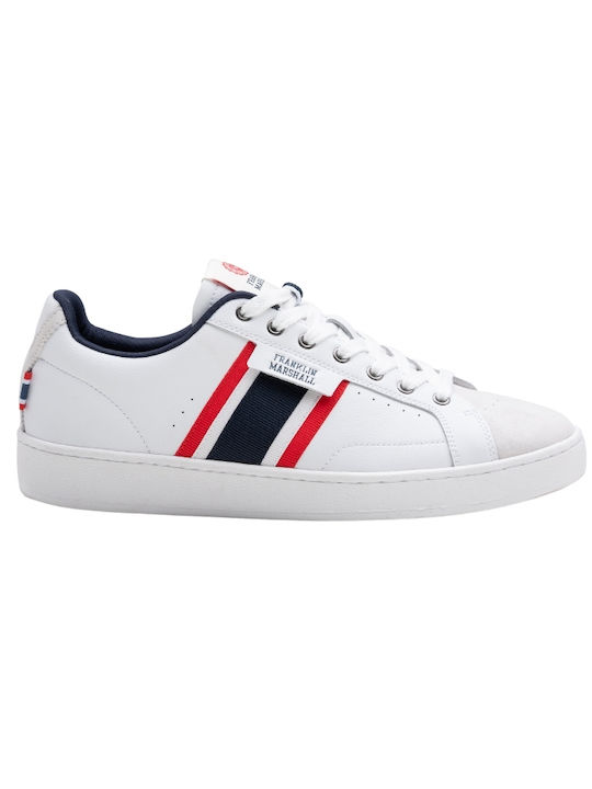 Franklin & Marshall Sigma Flag Sneakers Λευκά Franklin & Marshall Sigma Flag Sneakers Λευκά