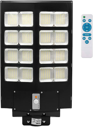 Rixme Wall Mounted Solar Light 320W 51200lm Cold White with Motion Sensor, Photocell and Remote Control IP67 60cmx35cmx8cmcm