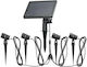 123led Set 4 Eingesteckte Solarleuchten 200lm mit Warmes Weiß Licht 3000K IP44