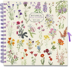 Grupo Erik Άλμπουμ Botanical Wild Flowers by Kokonote 40 Φύλλων Πολύχρωμο 25x25εκ.