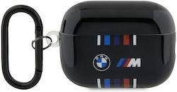 BMW Multiple Colored Lines Θήκη Σιλικόνης με Γάντζο σε Μαύρο χρώμα για Apple AirPods Pro 2