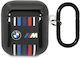 BMW Multiple Colored Lines Hülle Silikon mit Haken in Schwarz Farbe für Apple AirPods 1 / AirPods 2