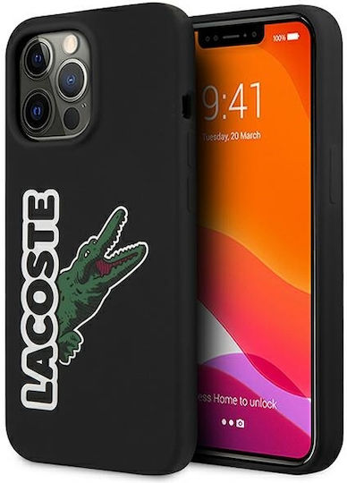 Lacoste Head Crocodile Back Cover Σιλικόνης Μαύρο (iPhone 13 Pro Max)