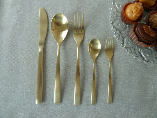 Comas Besteckset Edelstahl Gold 30Stück