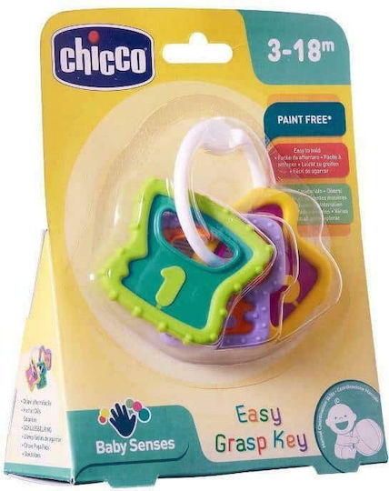 Chicco Teething Key Rattle from Silicone for 3 Months+