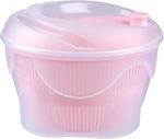 Aria Trade AT000120263 Plastic Colander Vegetables Pink 22x17cm 1pcs