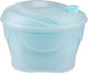 Aria Trade Plastic Colander Vegetables Light Blue 22x17cm 1pcs